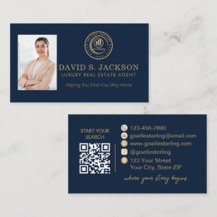 Real Estate Agent Custom Logo Property Branding Business Card