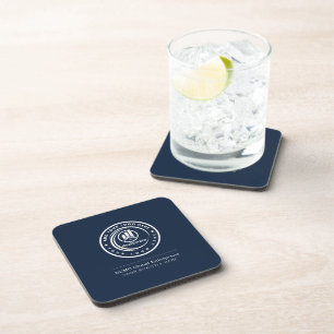 Real Estate Agent Custom Logo Property Branding Coaster
