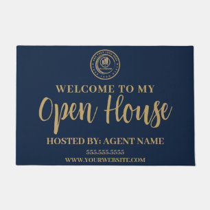 Real Estate Agent Custom Logo Property Branding Doormat