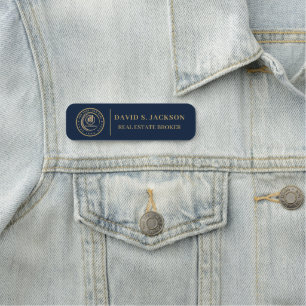 Real Estate Agent   Custom Logo Property Branding Name Tag