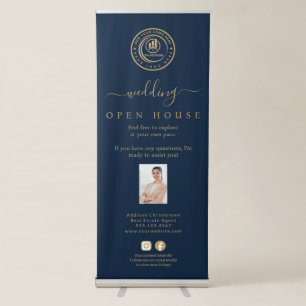 Real Estate Agent   Custom Logo Property Branding Retractable Banner
