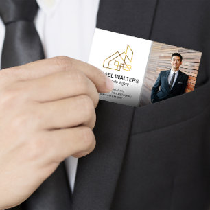 Real Estate Agent   Custom Pic Business Man Business Card