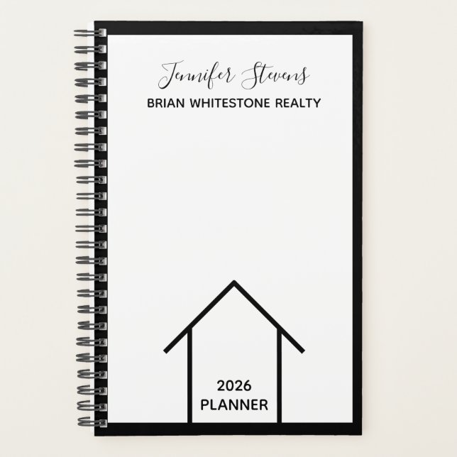 Real Estate Agent Custom Realtor 2023-2024 Planner (Front)