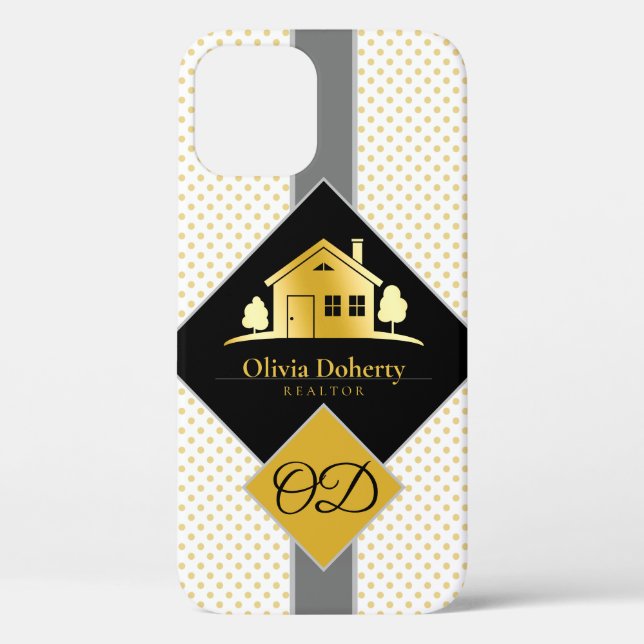 Real Estate Agent | Exlusive Golden Home Case-Mate iPhone Case (Back)