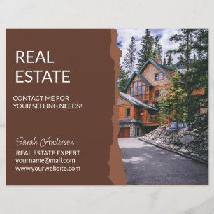 Real Estate Agent farming CARD shop sign Flyer