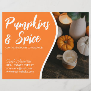 Real Estate Agent farming CARD shop sign Flyer