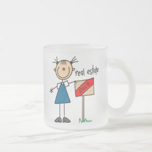 Real Estate Agent Frosted Glass Coffee Mug