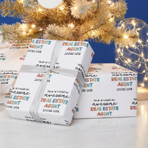 Real Estate Agent Funny Awesome Realtor Wrapping Paper