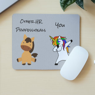 Real Estate Agent Gift Dabbing Unicorn Horse Mouse Mat