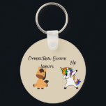 Real Estate Agent Gift Horse Dabbing Unicorn Key Ring<br><div class="desc">This design was created through digital art. It may be personalised by clicking the customise button and changing the colour, adding a name, initials or your favourite words. Contact me at colorflowcreations@gmail.com if you with to have this design on another product. See more of my creations or follow me at...</div>