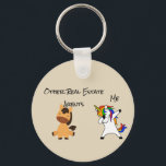 Real Estate Agent Gift Horse Dabbing Unicorn Key Ring<br><div class="desc">This design was created through digital art. It may be personalised by clicking the customise button and changing the colour, adding a name, initials or your favourite words. Contact me at colorflowcreations@gmail.com if you with to have this design on another product. See more of my creations or follow me at...</div>