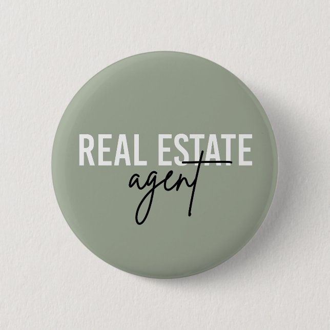 Real Estate Agent | Gifts for Realtor 6 Cm Round Badge (Front)
