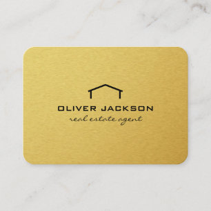 Real Estate Agent Gold Elite Business Card