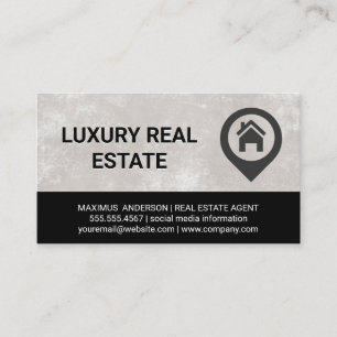 Real Estate Agent   Home Logo Business Card