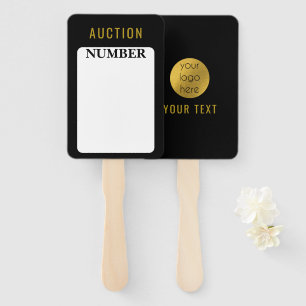 Real Estate Agent House Bidding Auction Paddle Hand Fan