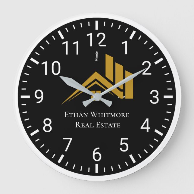 Real Estate Agent  House Business Large Clock (Front)