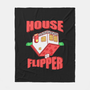 Real Estate Agent House Flipper Fleece Blanket