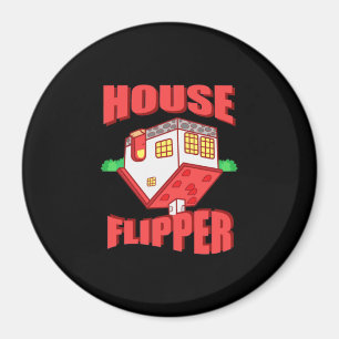 Real Estate Agent House Flipper Magnet