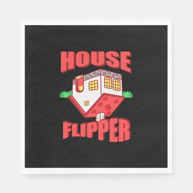Real Estate Agent House Flipper Napkin (Front)