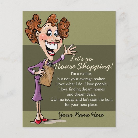 Real Estate Agent House Sales Flyer Zazzle Co Uk