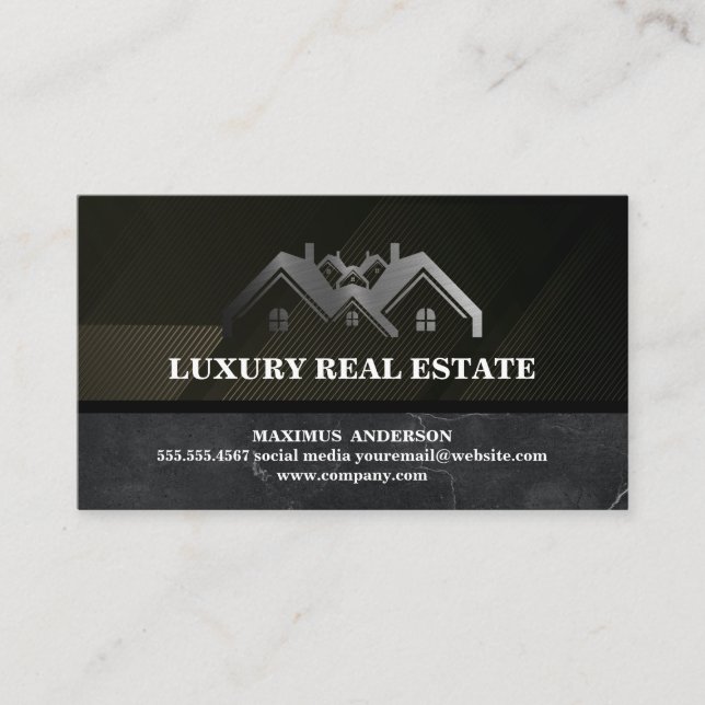 Real Estate Agent | Housing | Rentals Business Card (Front)