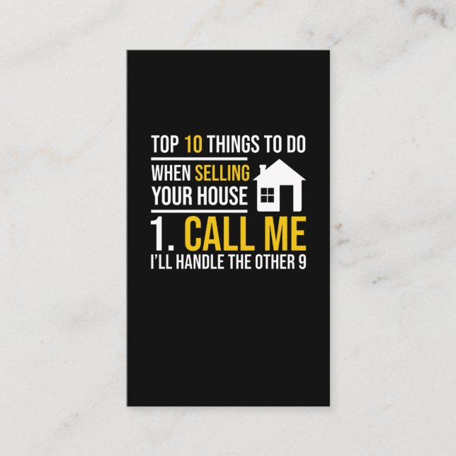 Real Estate Agent Investor Property Broker Business Card (Front)