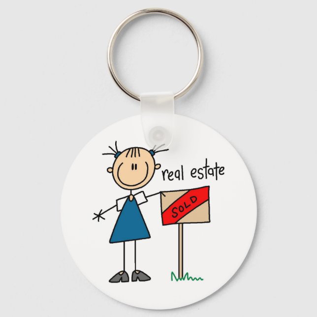 Real Estate Agent Key Ring (Front)