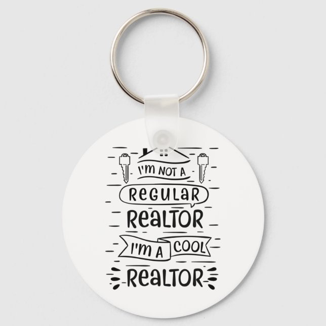 Real Estate Agent Key Ring (Front)