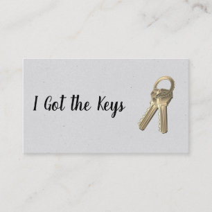 Real Estate Agent / Keys Business Card