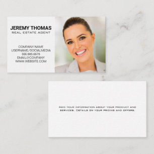 Real Estate Agent   Kitchen   Business Woman Business Card