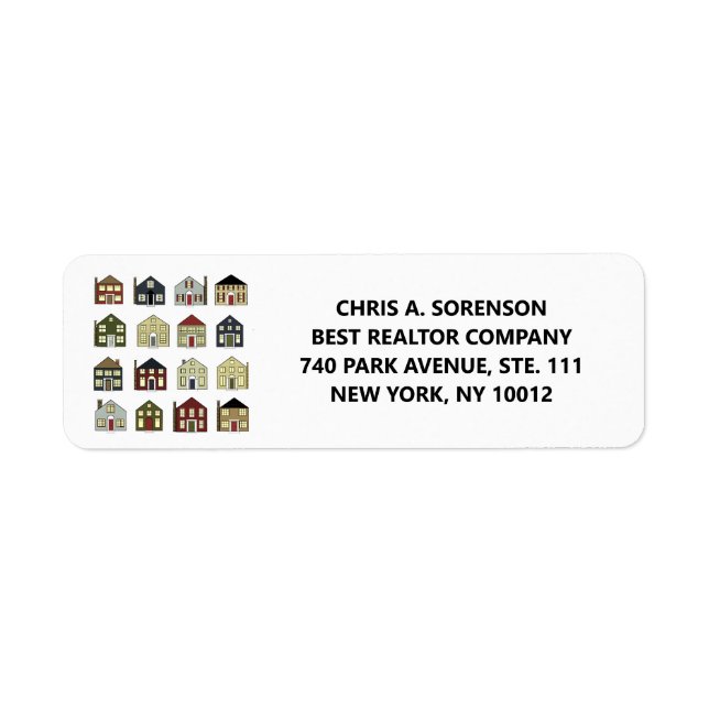 Real Estate Agent Label (Front)