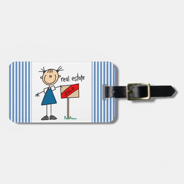 Real Estate Agent Luggage Tag (Front Horizontal)