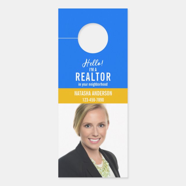 Real Estate Agent Marketing Just Sold Homes Door Hanger (Front)