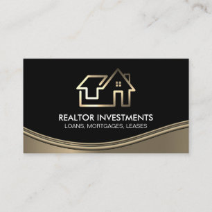 Real Estate Agent Modern Logo Business Card