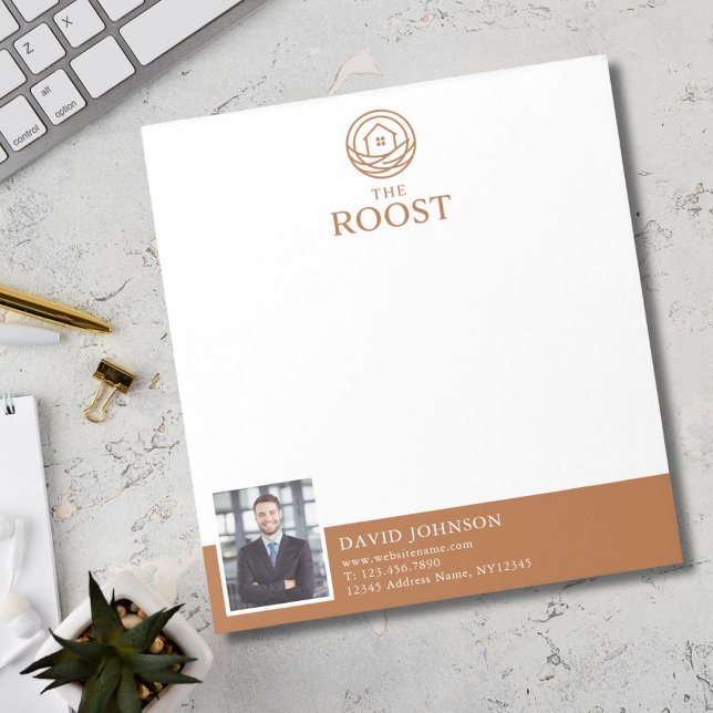 Real Estate Agent Modern Professional Photo Logo Notepad (Real Estate Agent Modern Professional Photo Logo Notepad)