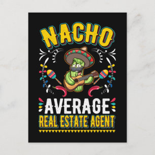 Real Estate Agent Nacho Broker Mexico Postcard