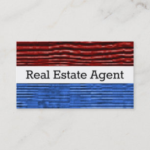 Real Estate Agent Patriotic Business Card