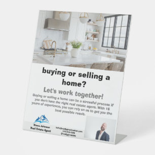 Real Estate Agent  Pedestal Sign
