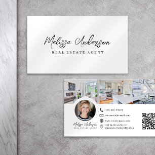 Real Estate Agent Photo Collage Business Card