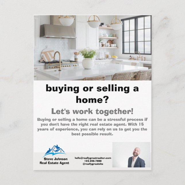 Real Estate Agent  Postcard (Front)