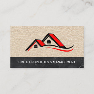Real Estate Agent Properties Management Marble Appointment Card
