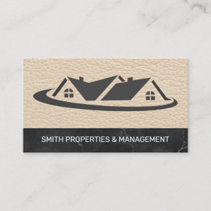 Real Estate Agent Properties Management Marble Appointment Card