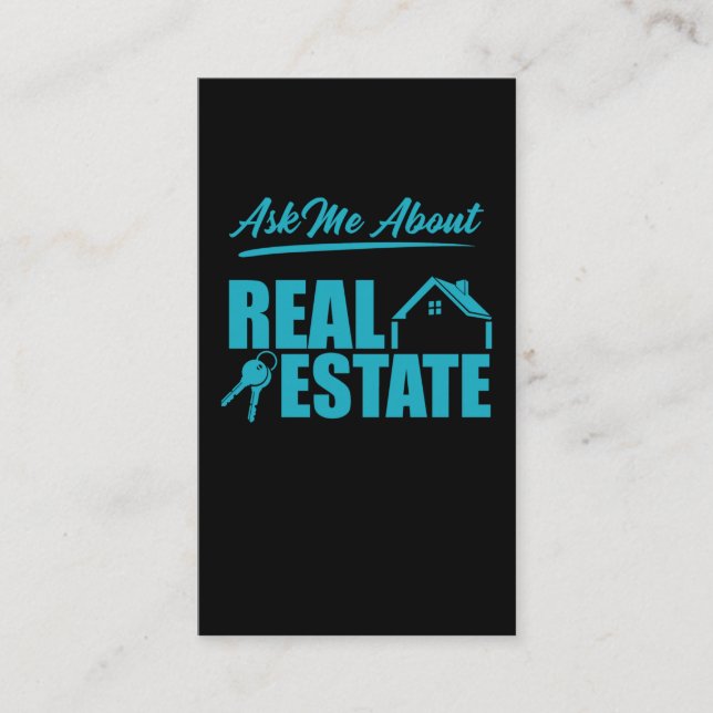 Real Estate Agent Property Investor Broker Business Card (Front)