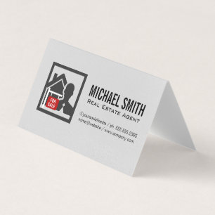 Real Estate Agent   Property Manager Business Card