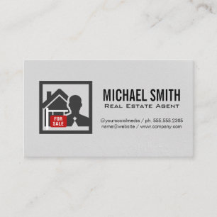 Real Estate Agent   Property Manager Business Card