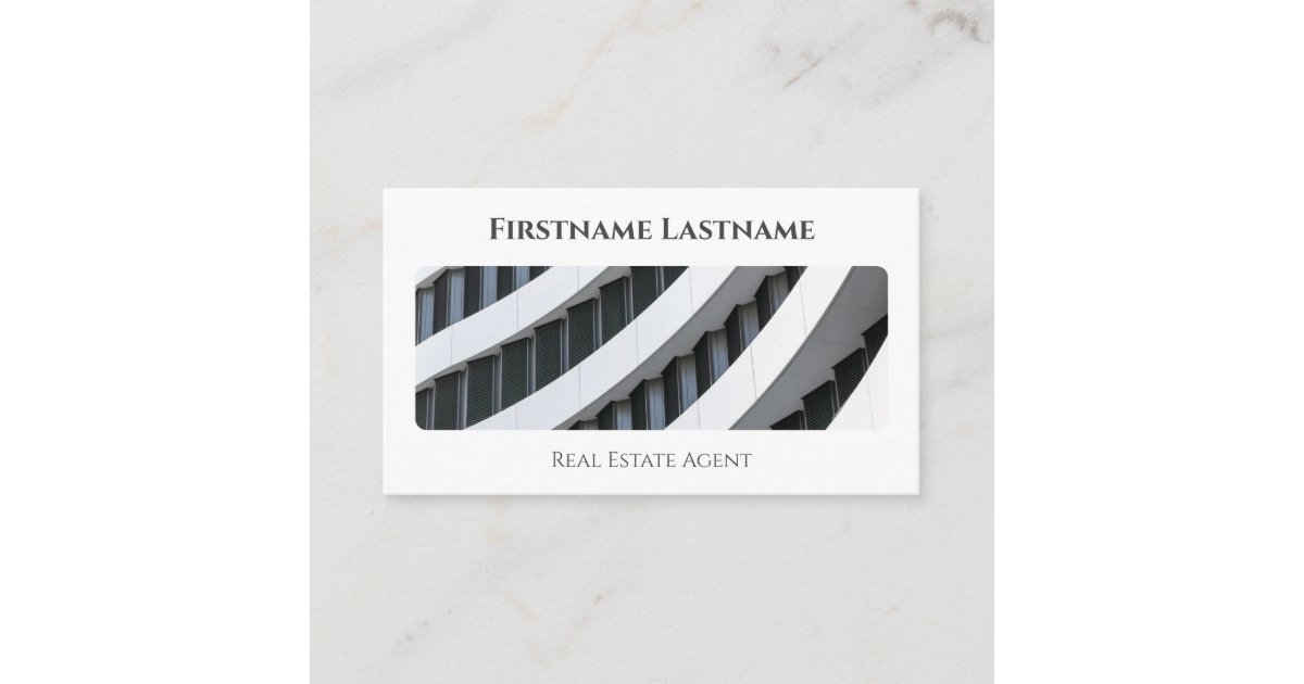 Real estate agent QR-Code modern office buildings Business Card | Zazzle