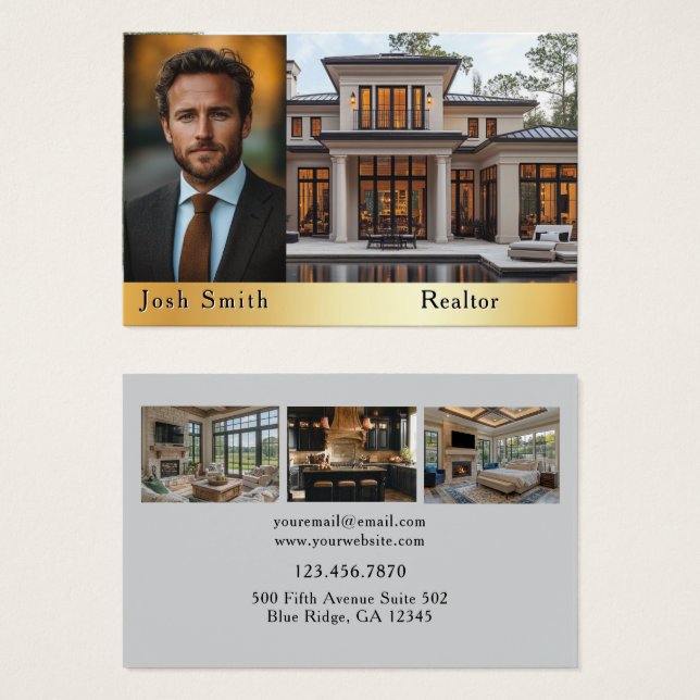 Real Estate Agent Realtor (Front & Back)