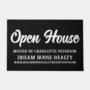 Real Estate Agent Realtor Open House Doormat