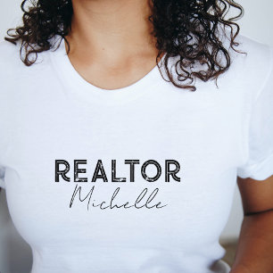 Real Estate Agent Realtor Script Name  T-Shirt