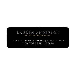 Real Estate Agent Return Address Labels
